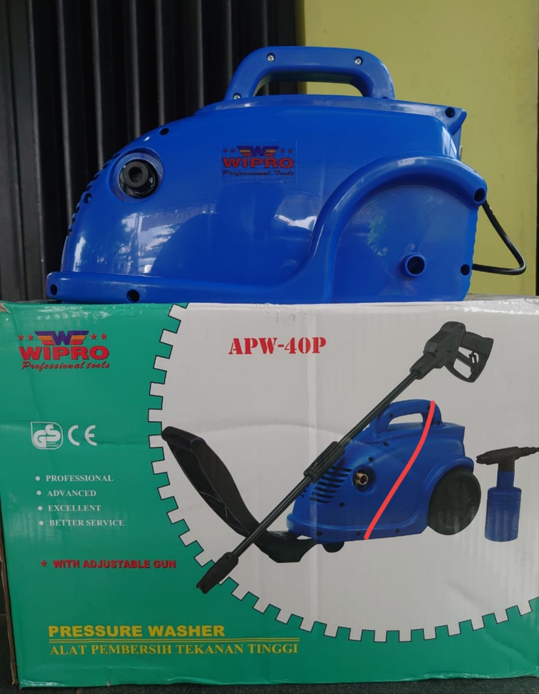 Mesin cuci sepeda motor dan mobil Wipro APW 40