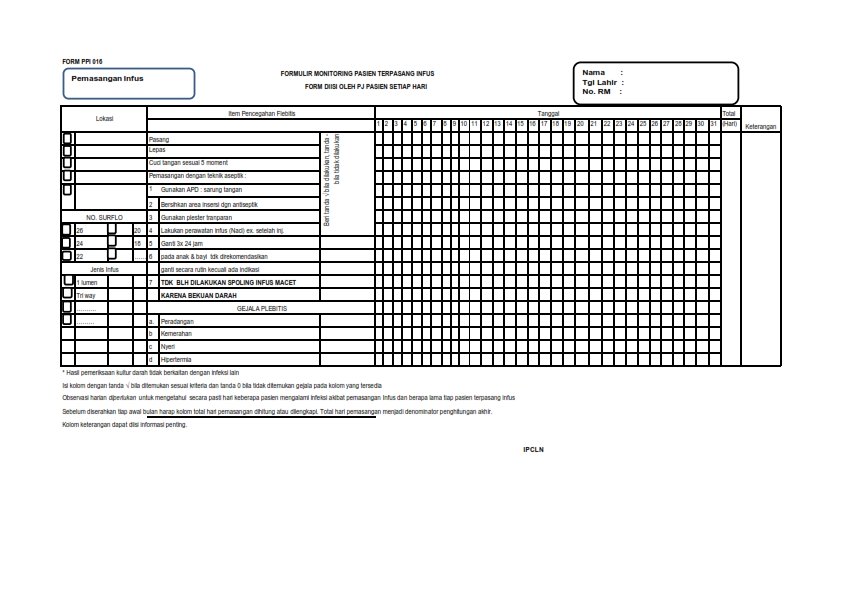 FORM PPI