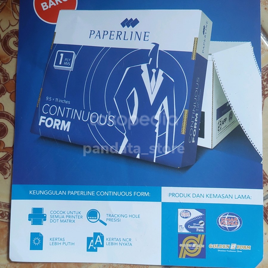 Kertas Continuous 3 Ply Paperline