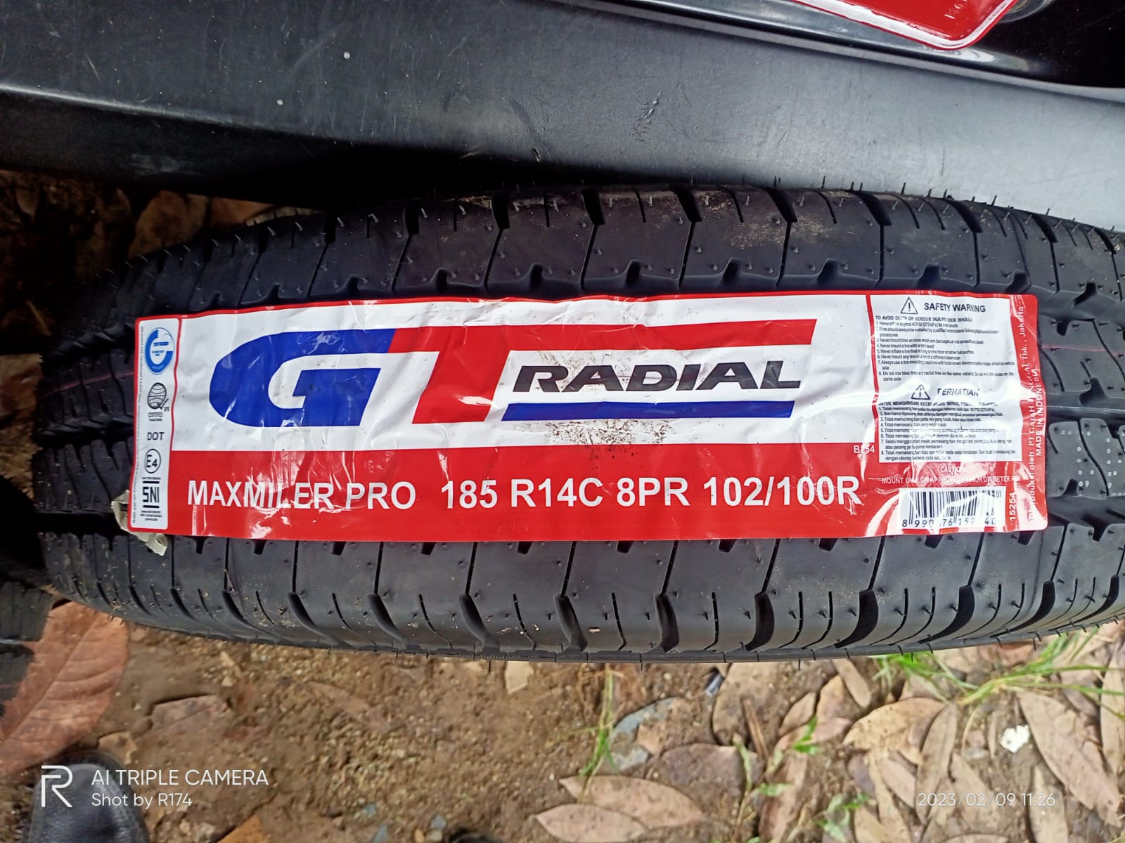 Ban GT Radial Maxmiler Pro 185 R14C 8PR 102/100R