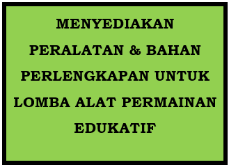 Peralatan & Bahan Perlengkapan Lomba Alat Permainan Edukatif