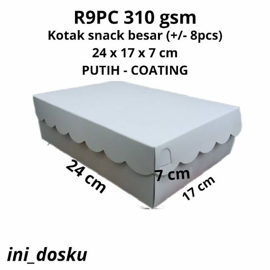 kotak snack besar R9PC 350gsm