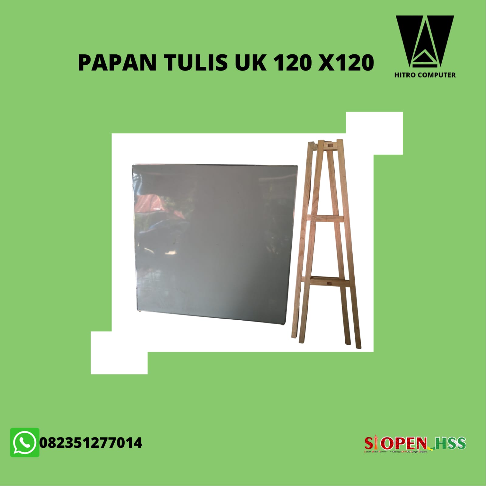 PAPAN TULIS / WHITEBOARD UKURAN 120 X 120