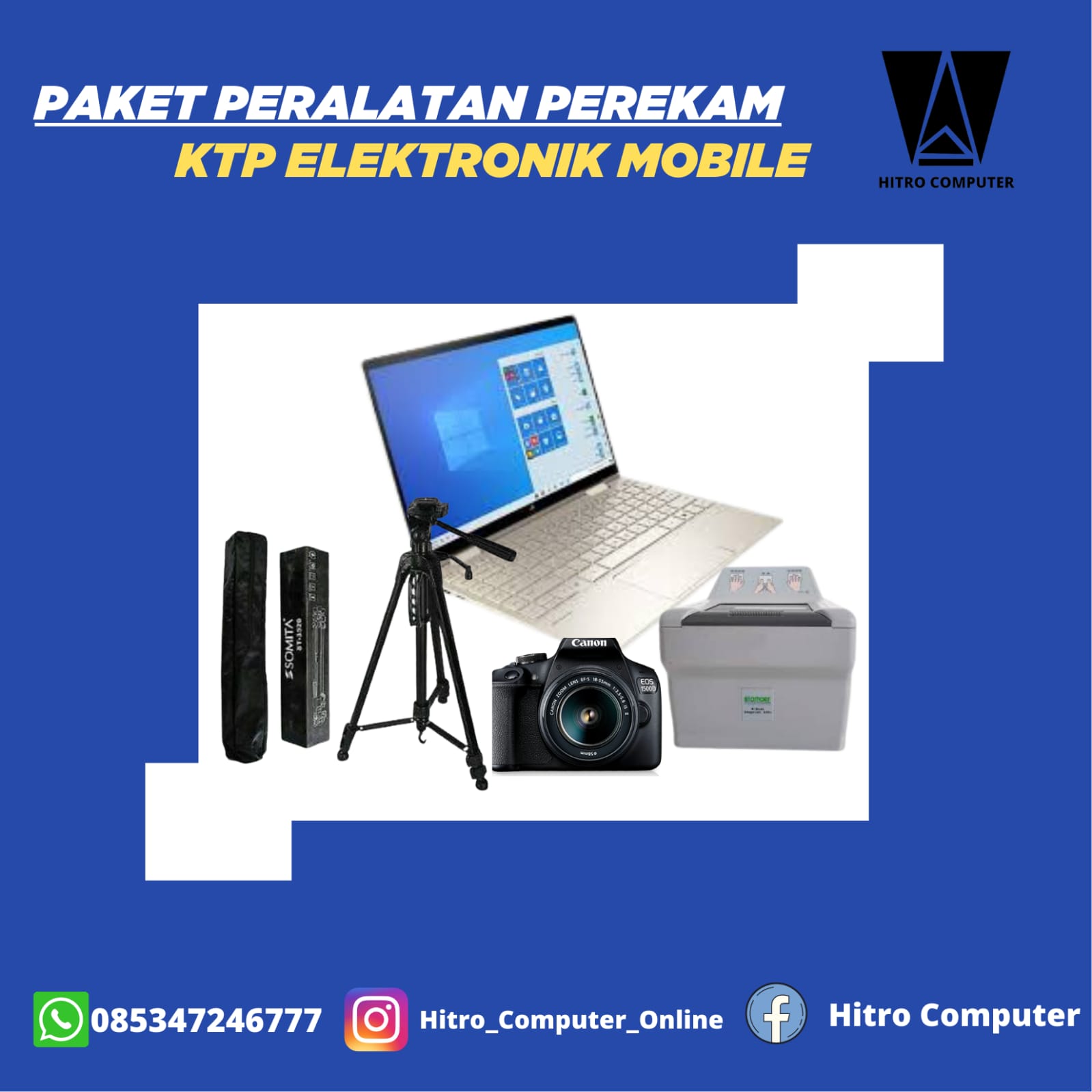 PAKET PERALATAN PEREKAM KTP ELEKTRONIK MOBILE