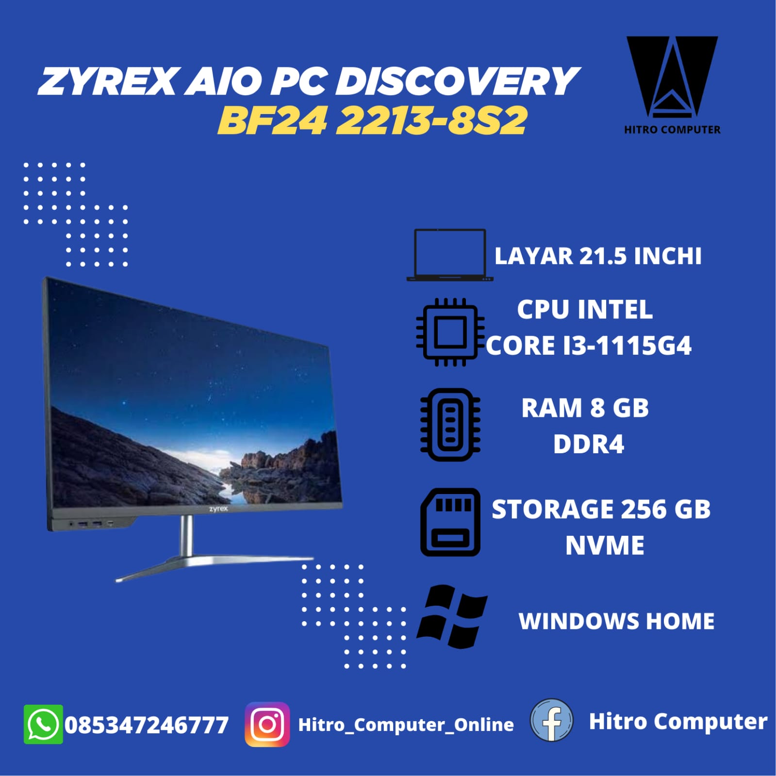ZYREX AIO PC DISCOVERY BF24 2213 8S2