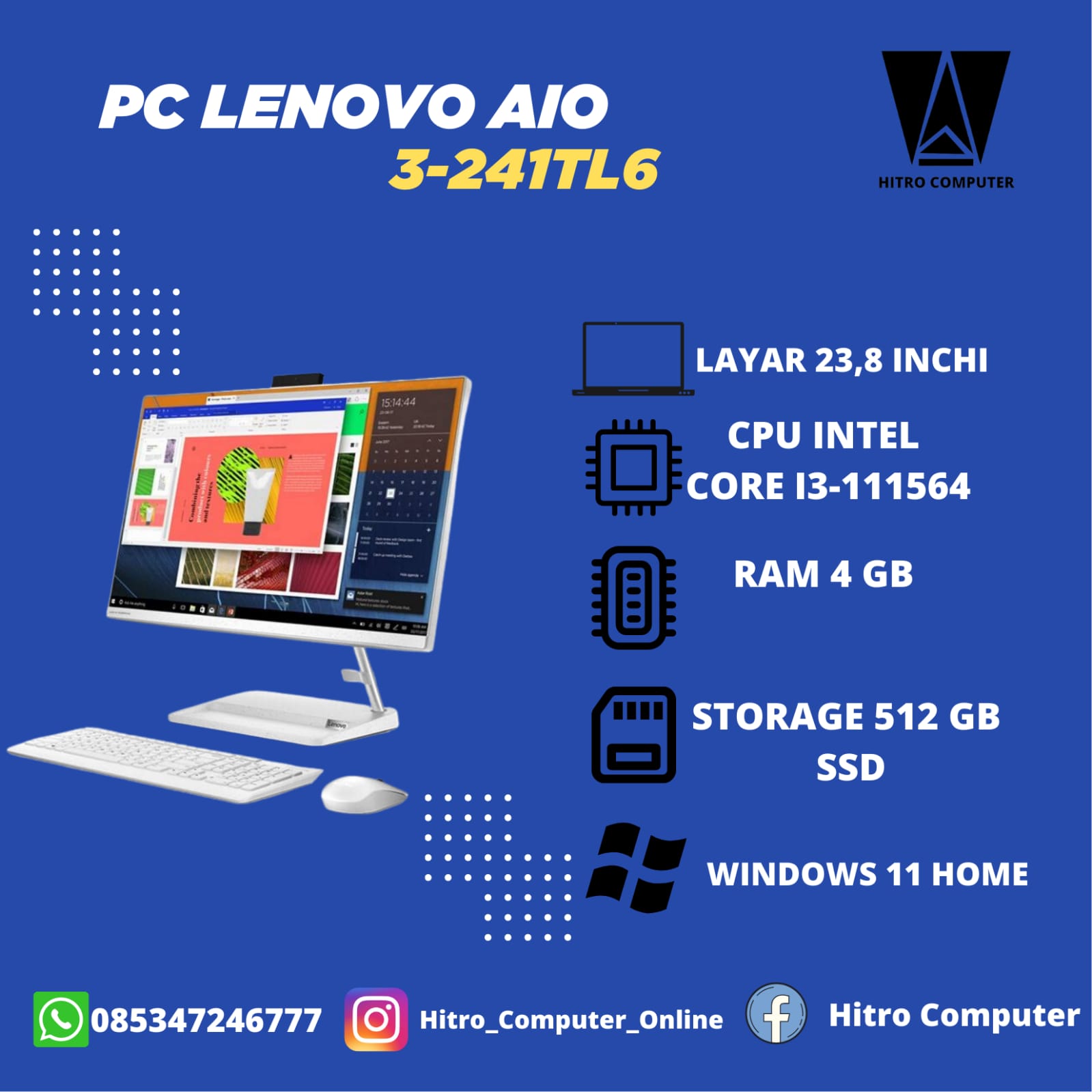 PC LENOVO AIO 3-241TL6