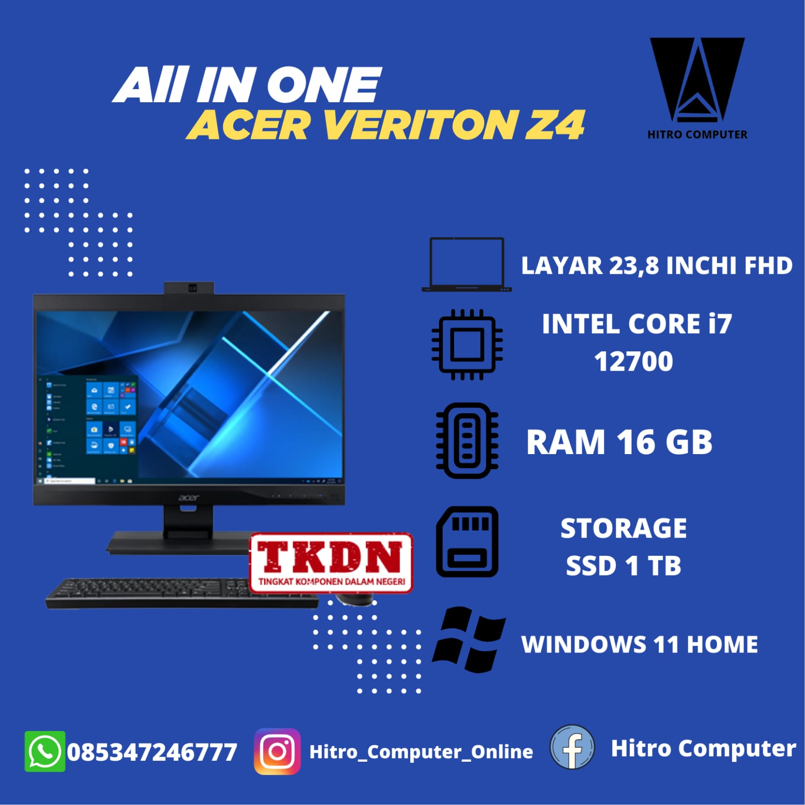 ALL IN ONE ACER VERITON Z4 VZ4 0033