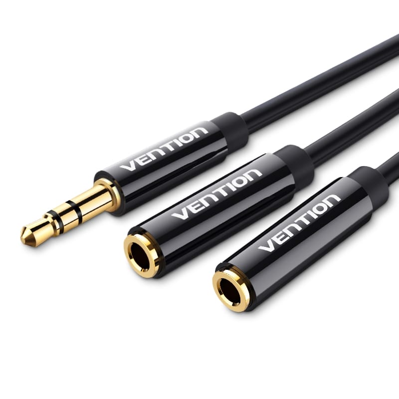 AUDIO SPLITTER 3.5 MM FEMALE TO 3.5 MM MALE