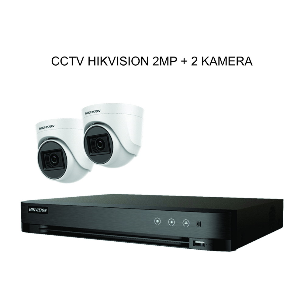 CCTV HIKVISION 2 Kamera 2MP (+PASANG)