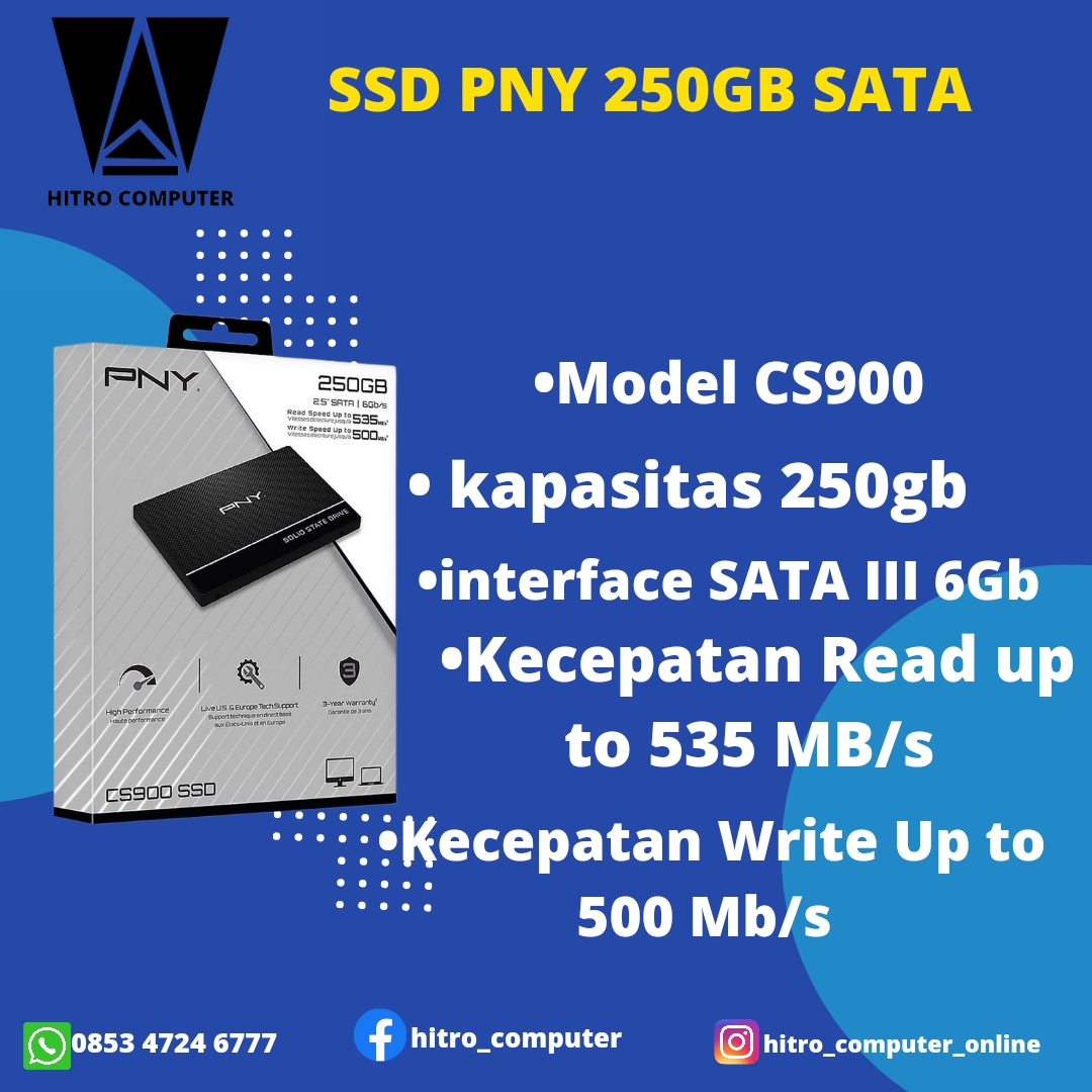 SSD PNY 250 GB SATA