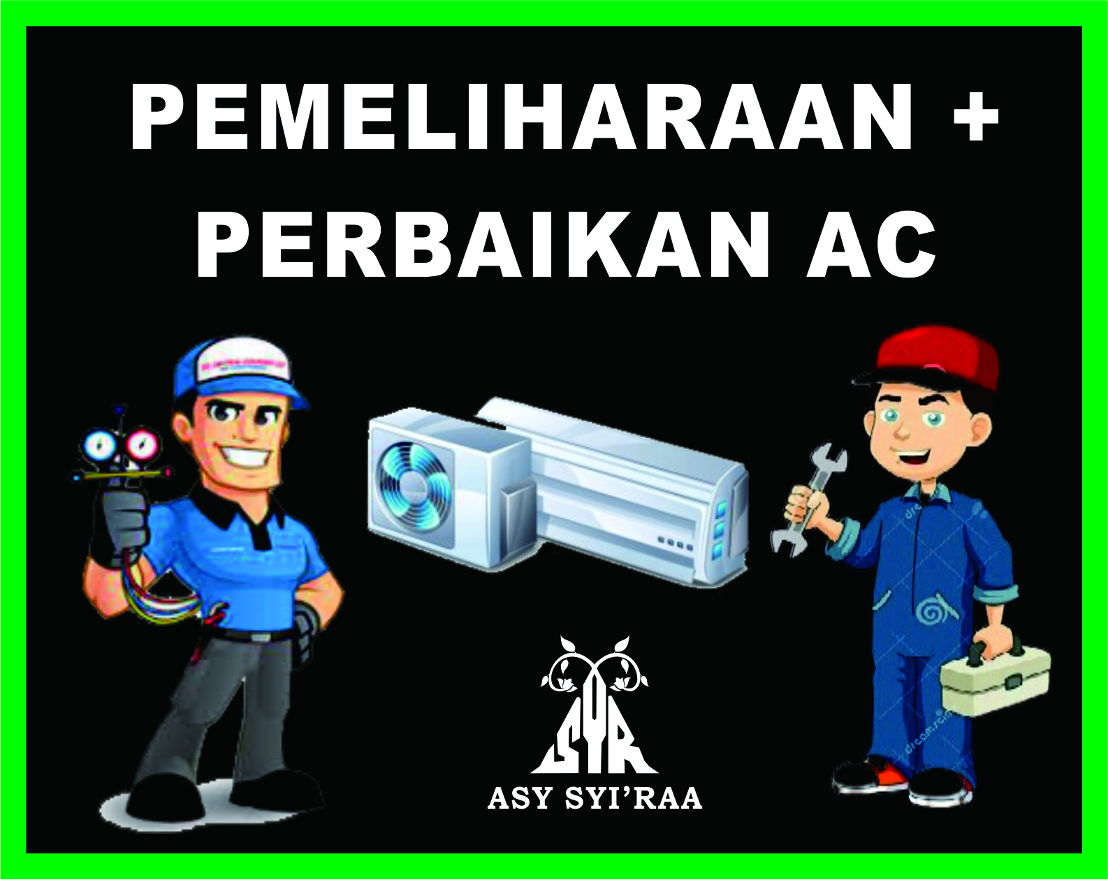 Service AC ( Pemeliharaan + Perbaikan )