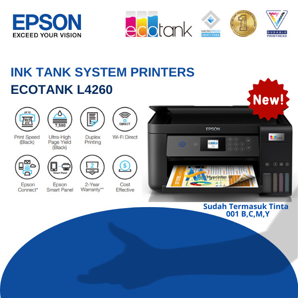 Printer Epson EcoTank L4260 Wi-Fi Duplex All-in-One Ink Tank