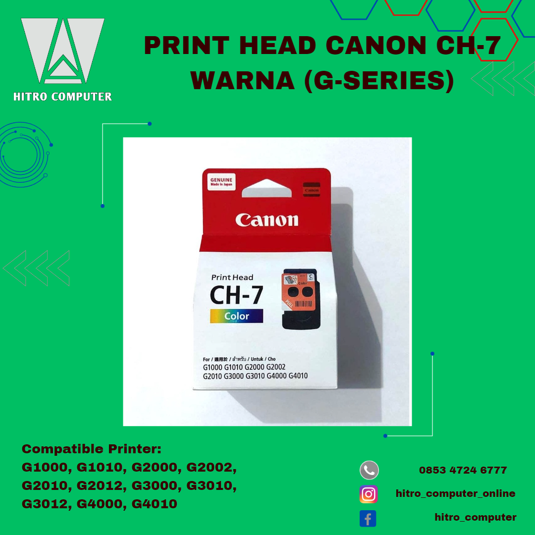 PRINT HEAD CANON CH-7 WARNA (G-SERIES)