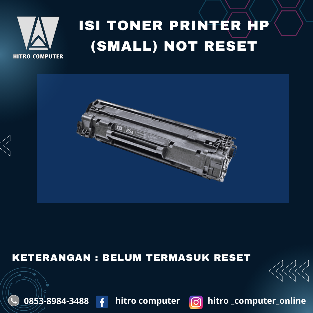 ISI TONER PRINTER HP (SMALL) NOT RESET