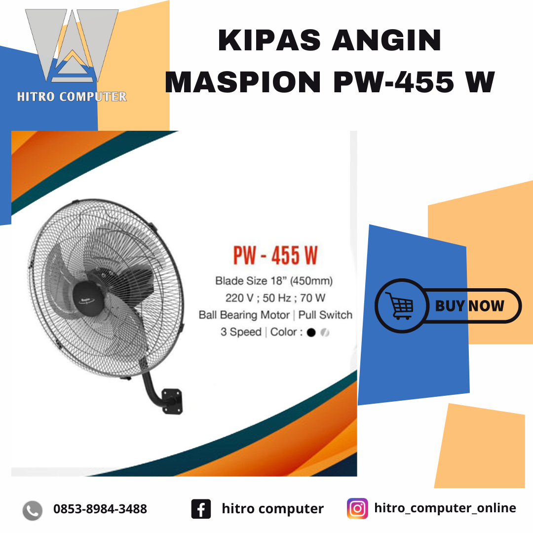 KIPAS ANGIN MASPION PW-455 W