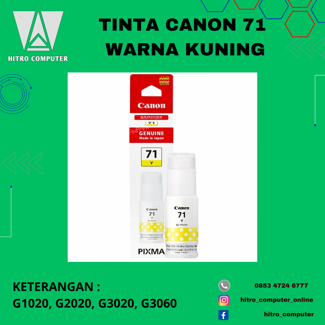 TINTA CANON 71 KUNING 