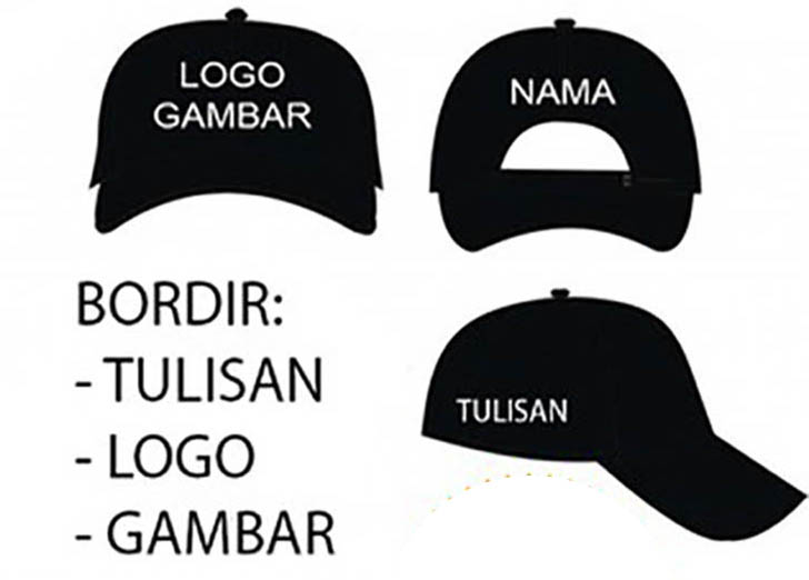 Topi Custom Bordir