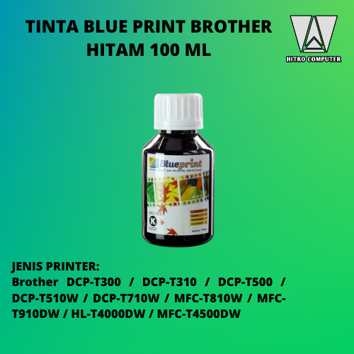 TINTA BLUEPRINT BROTHER HITAM 100 ML
