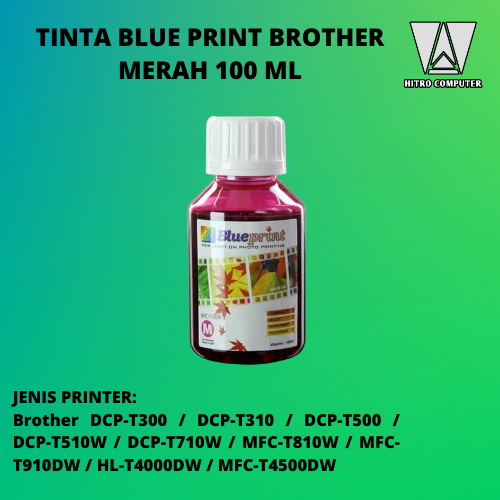 TINTA BLUEPRINT BROTHER MERAH 100 ML