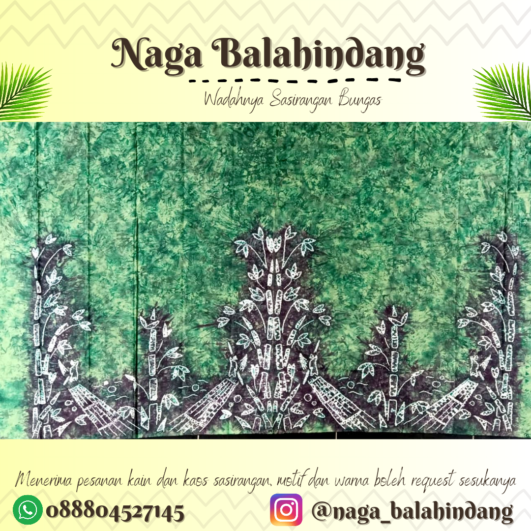 Kain Sasirangan Katun Satin 200 x 150 cm Motif Lanting