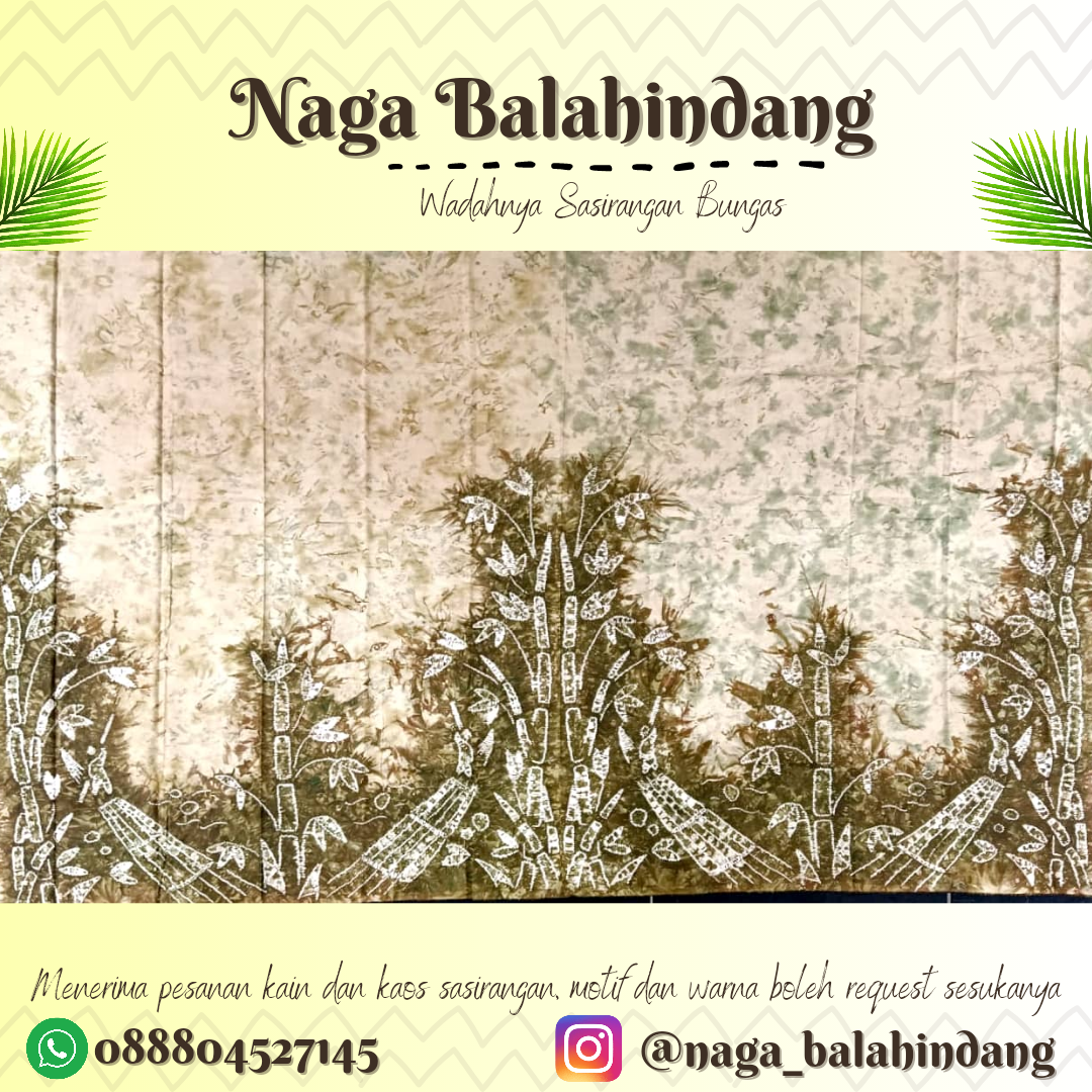 Kain Sasirangan Katun Satin 200 x 150 cm Motif Lanting