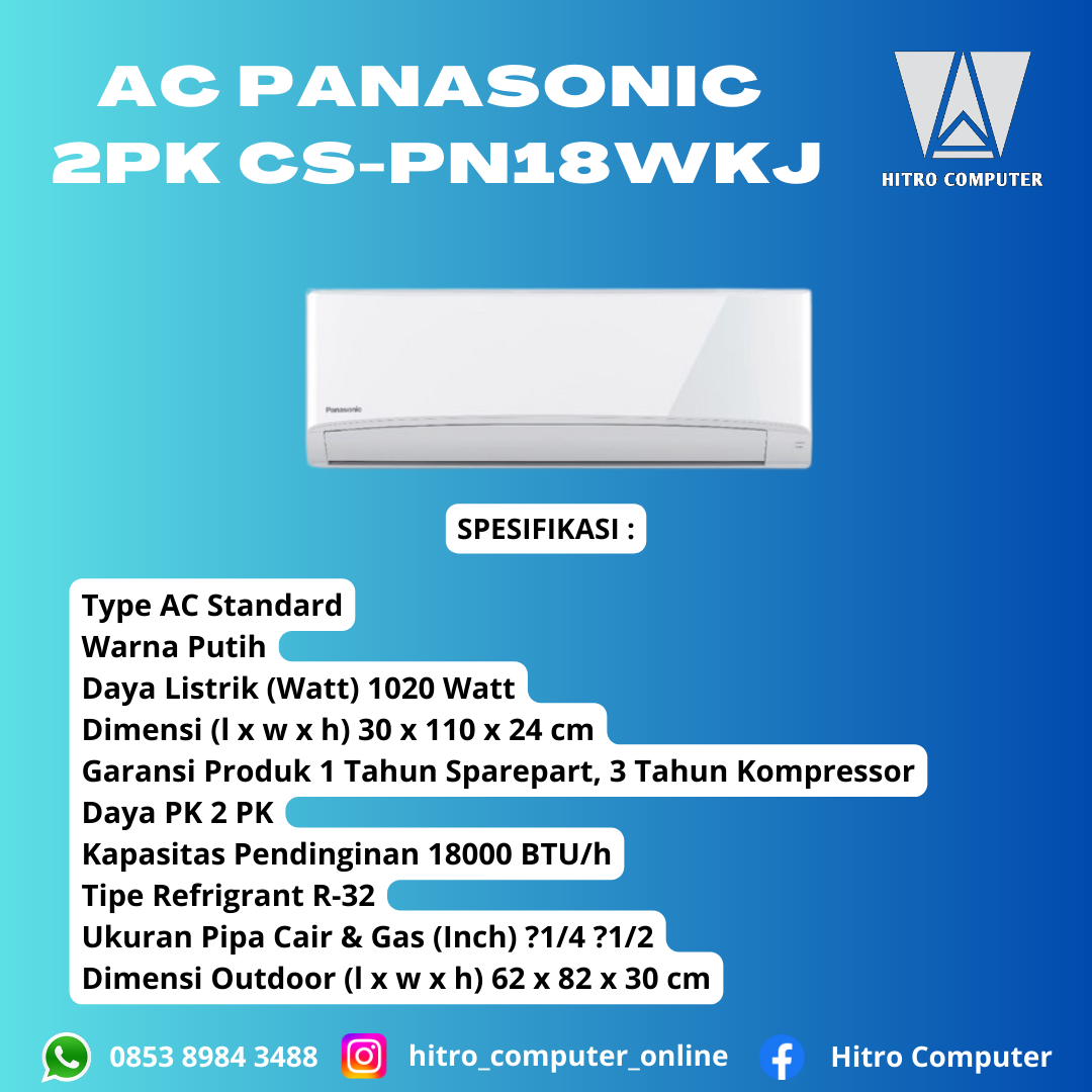 AC PANASONIC 2 PK CS-PN18WKJ