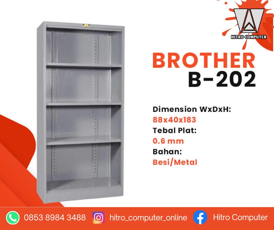 LEMARI ARSIP BROTHER B-202 TANPA PINTU