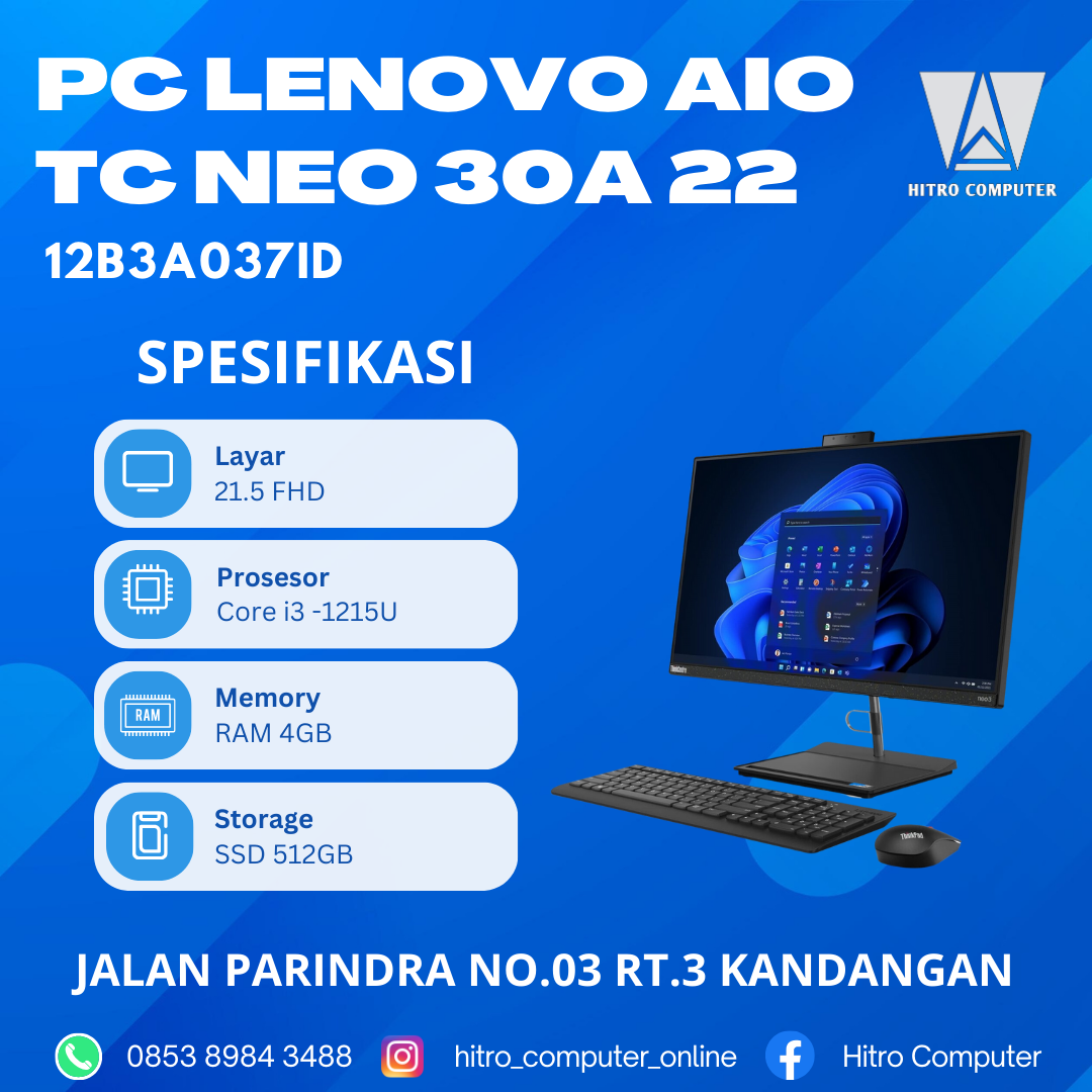 PC LENOVO AIO  TC NEO 30A 22