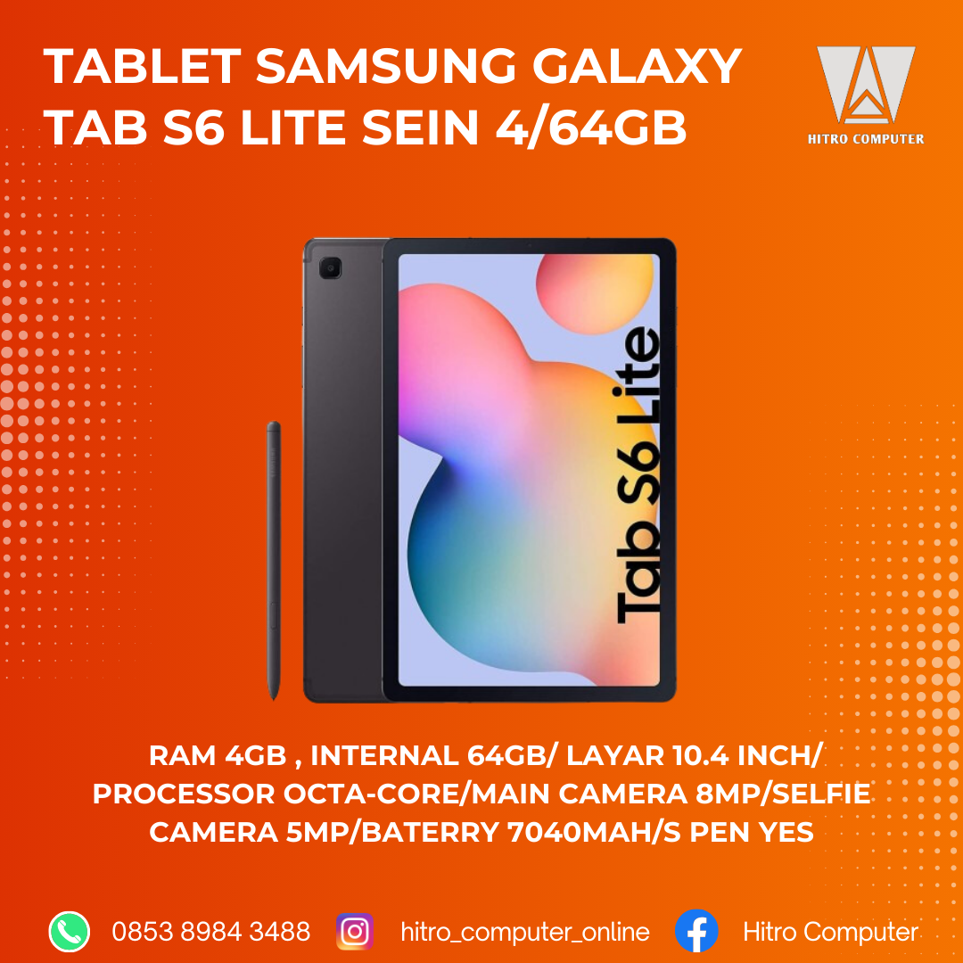 TABLET SAMSUNG GALAXY TAB S6 LITE SEIN 4/64GB