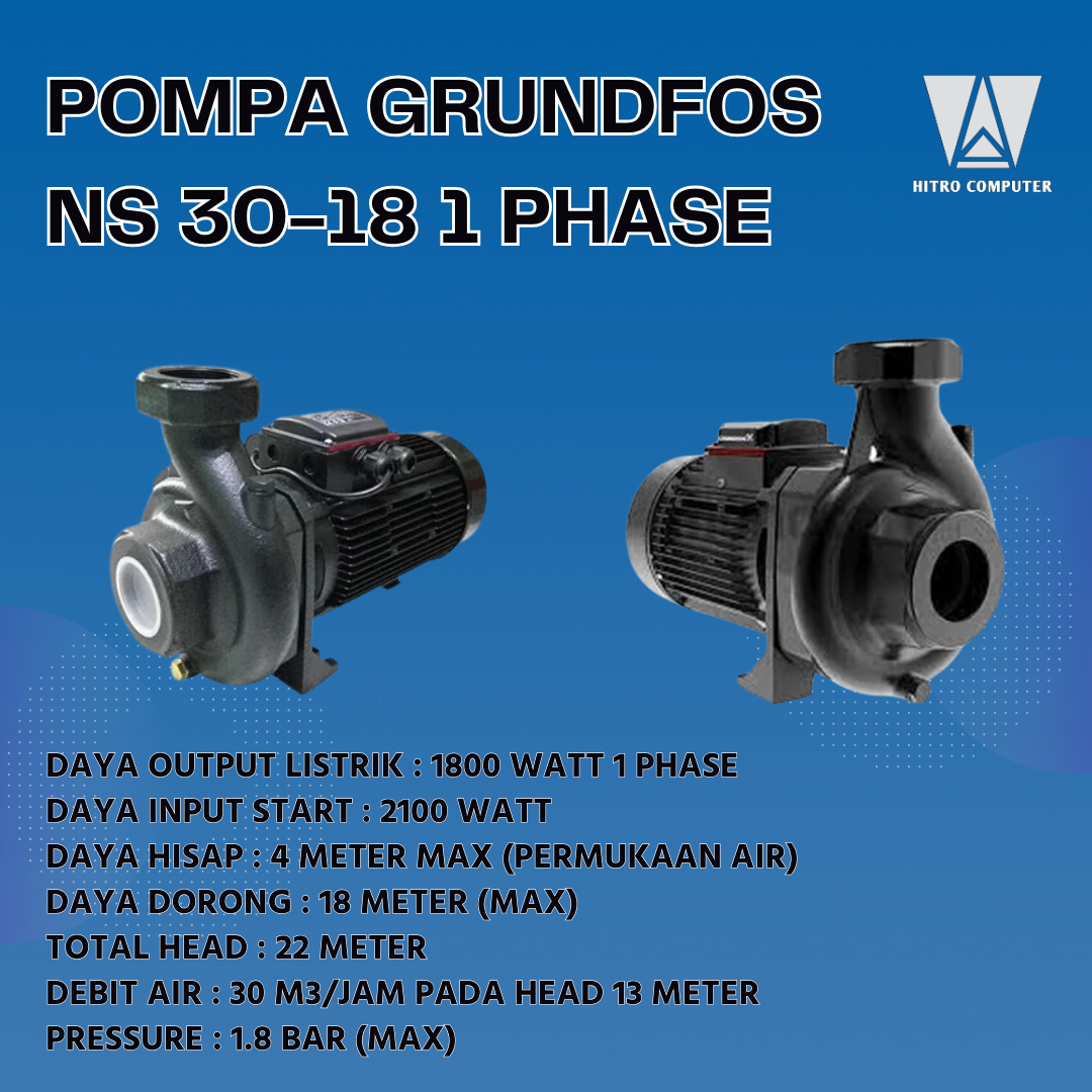 POMPA GRUNDFOS NS 30-18 1 PHASE