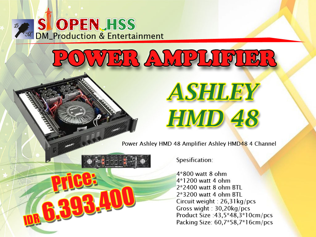 POWER AMPLIFIER ASHLEY HMD 48