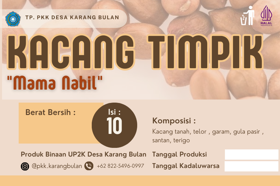 Kacang Timpik "MAMA NABIL" 