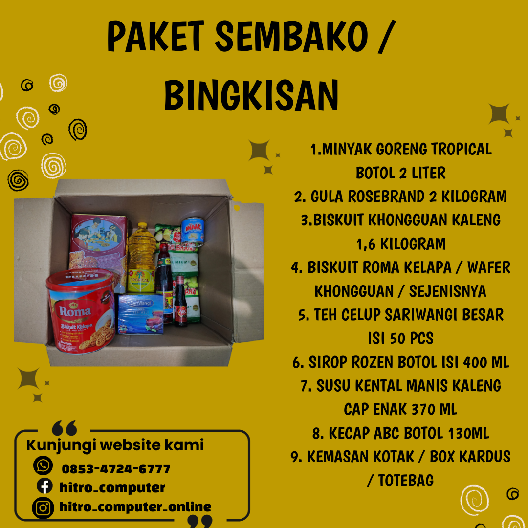 PAKET SEMBAKO / BINGKISAN