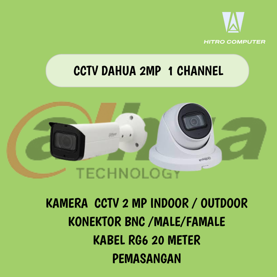CCTV DAHUA 2MP 1 CHANNEL