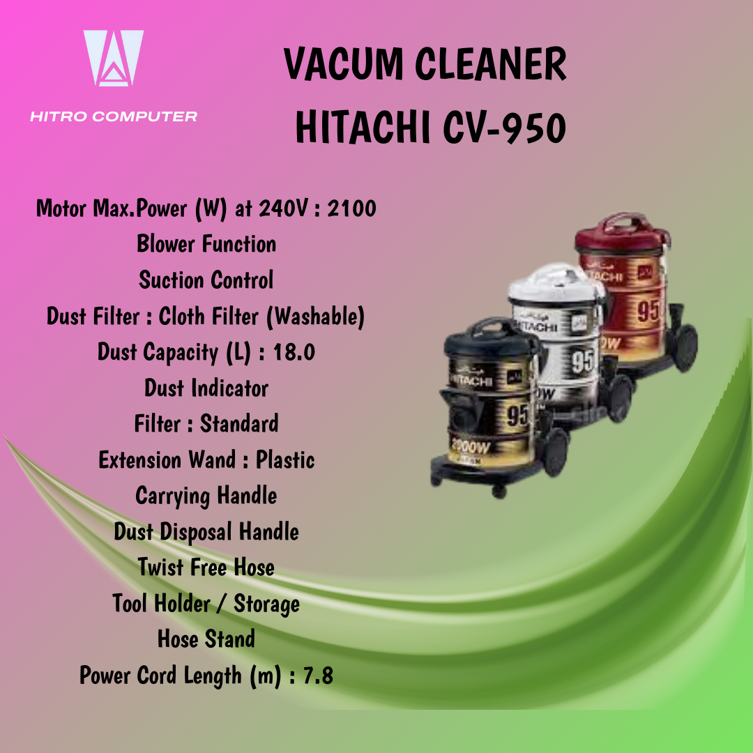 VACUM CLEANER HITACHI CV-950