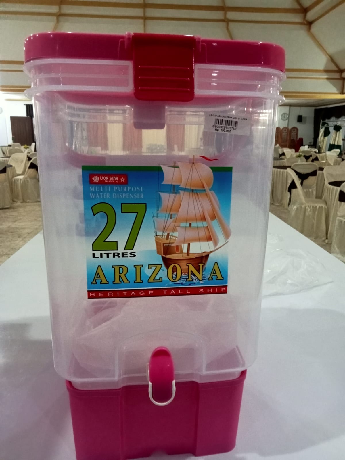 Tempat Air Plastik  27 liter