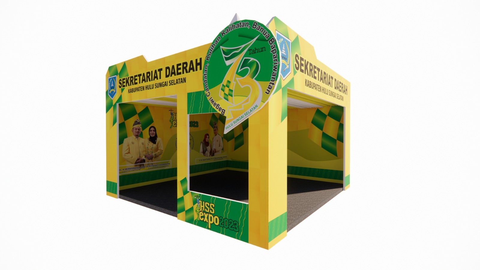 JASA PEMBUATAN STAND EXPO UK. 5 x 5 METER PERSEGI