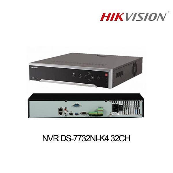 NVR HIKVISION 32 Cnl 4Mp+Hardis 8Tb seagate