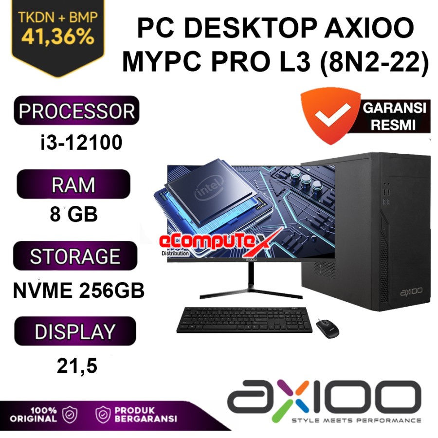 PC DESKOP AXIOO  MYPC PRO L3 (8N2-22)
