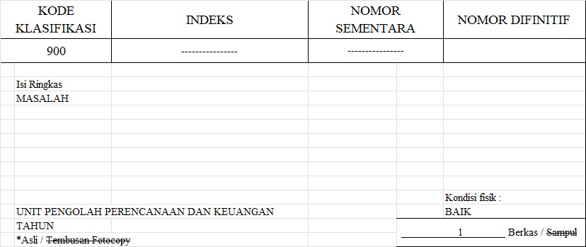 Kwitansi Depo Arsip ( 2 Ply )