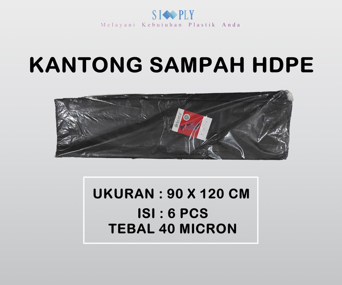 Plastik sampah ukuran 90x120