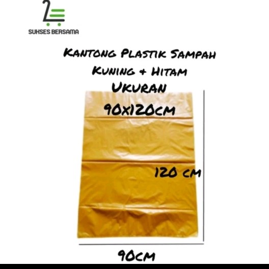 Plastik sampah ukuran 90x120