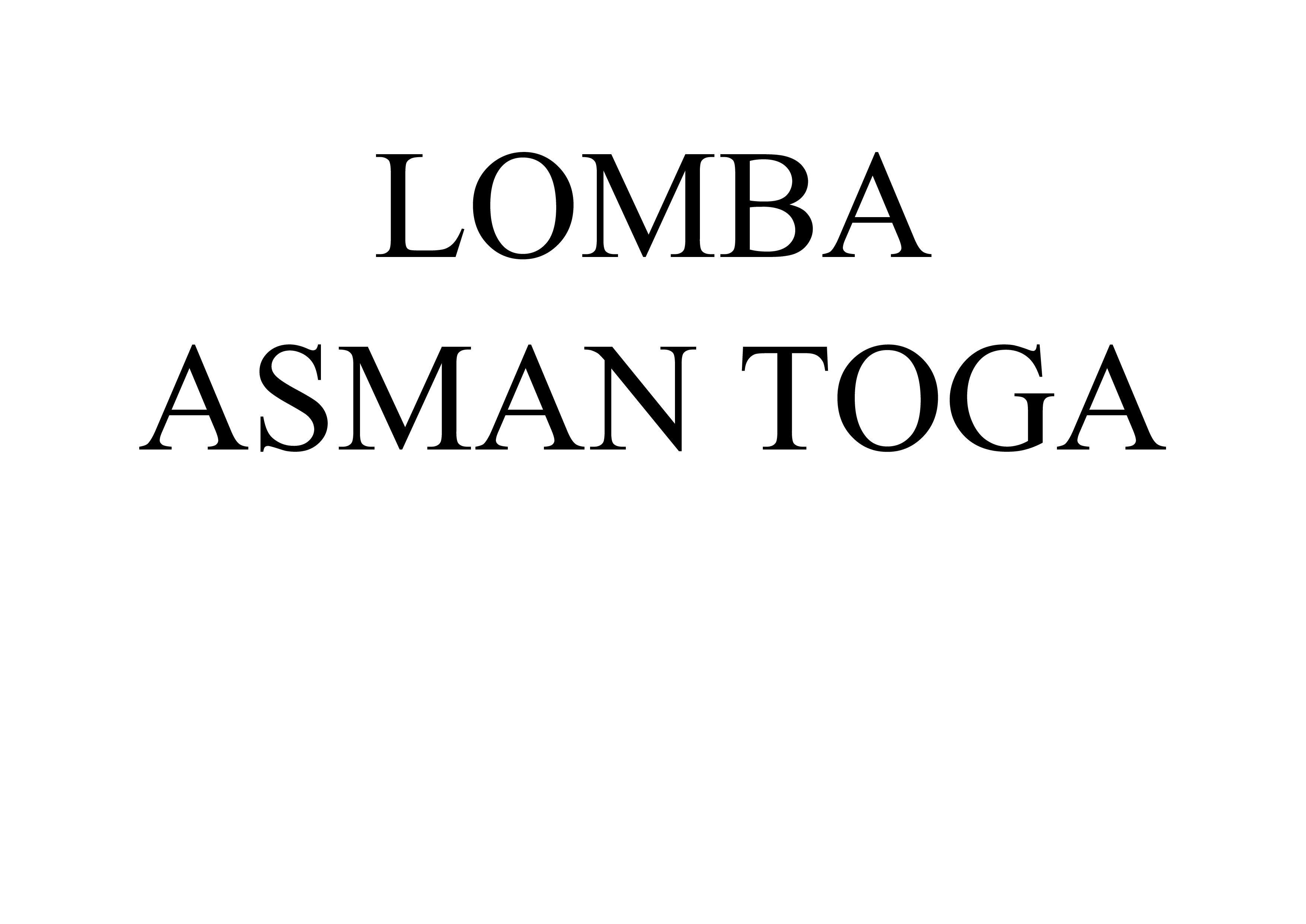 Bahan Perlengkapan Lomba Asman Toga