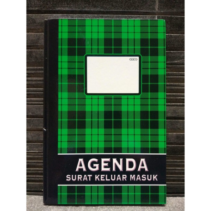 Buku agenda keluar/masuk