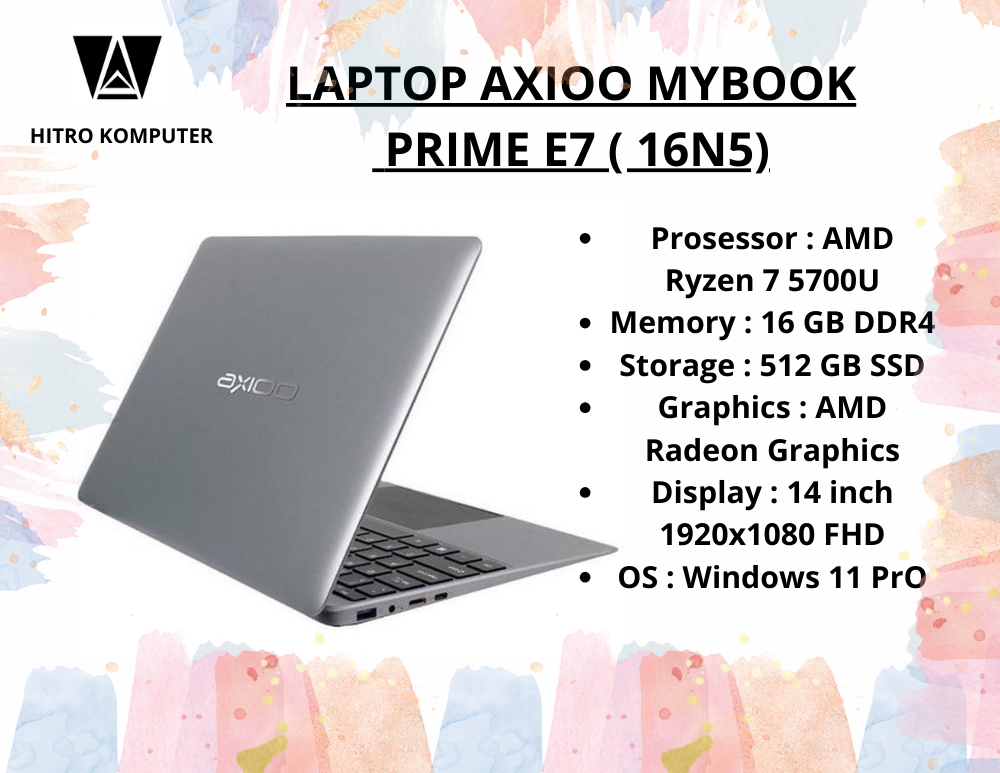 LAPTOP AXIOO MYBOOK PRIME E7 ( 16N5)