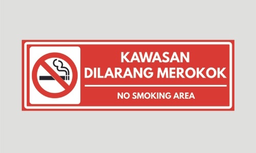 plang no smoking  uk 120x70