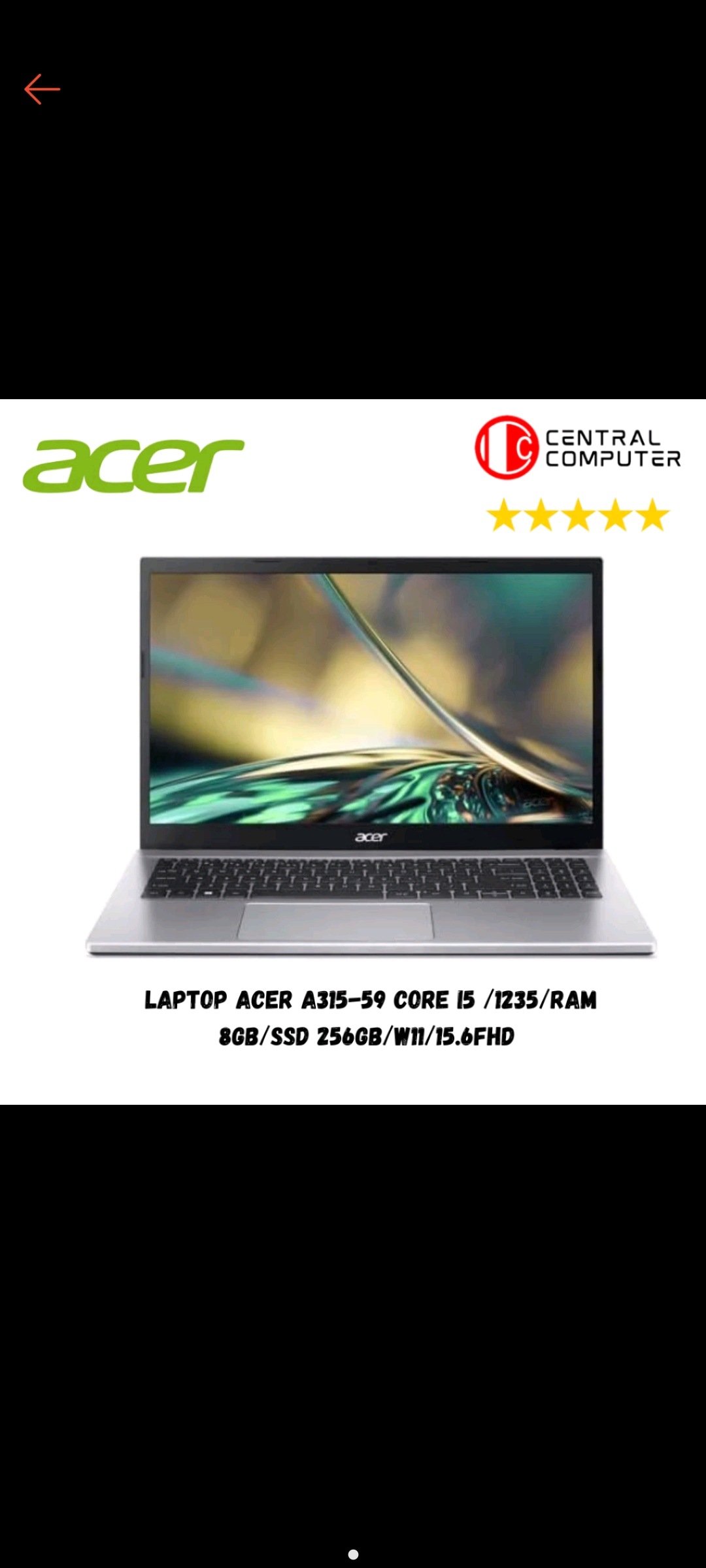 Leptop acer A315