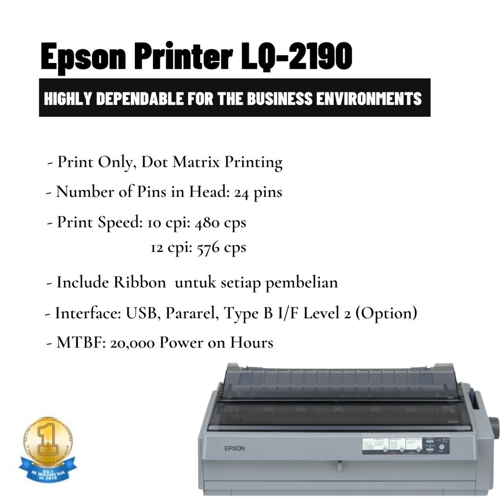 Printer dotmatrix lq 2190 epson