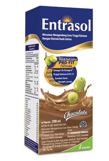 ENTRASOL RTD UHT COKLAT PERKOTAK