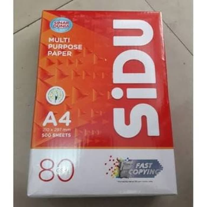 KERTAS A4 SIDU 80 GRAM 